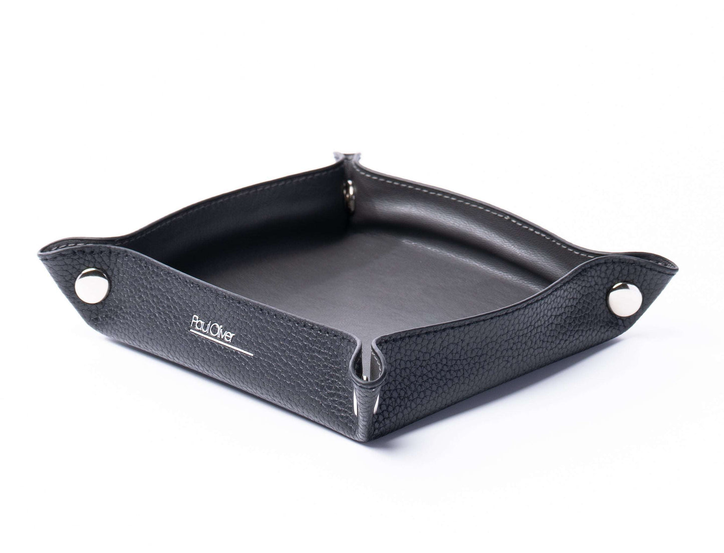 Mens Valet Tray With Graphite Stripe - by Paul Oliver