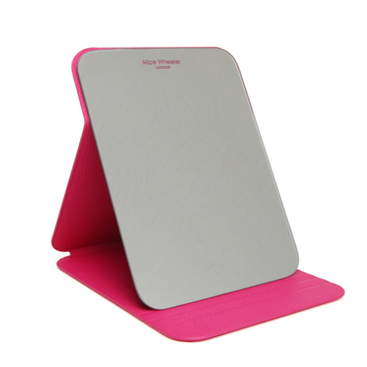 Hot Pink - Folding Travel Mirror