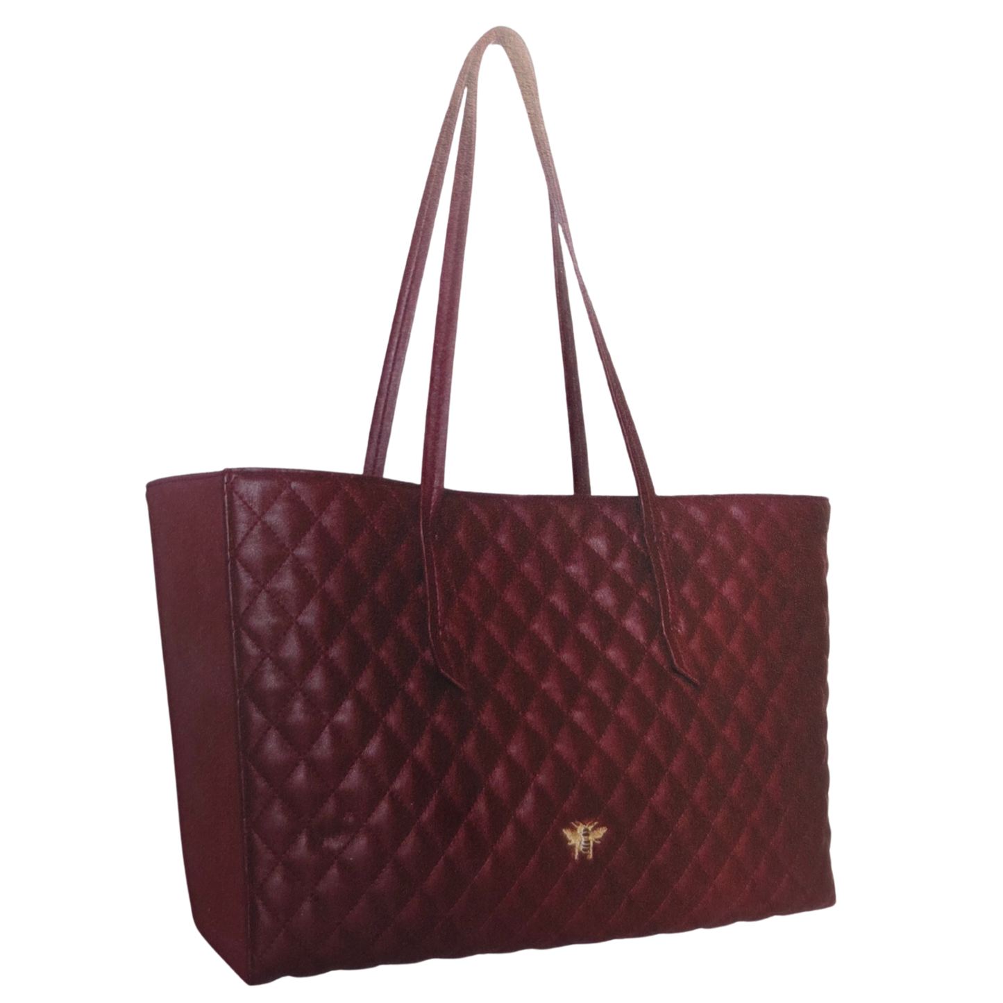 Mulberry - Quilted Tote Bag Large