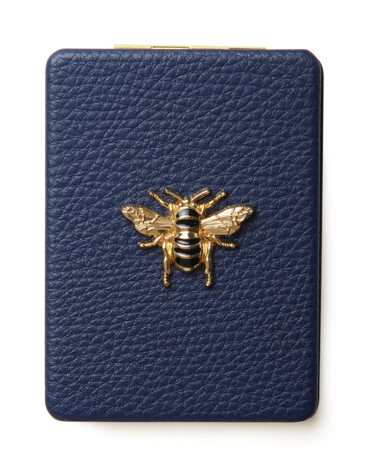 Navy Oblong Compact Mirror