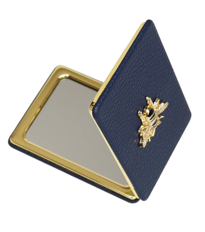 Navy Oblong Compact Mirror