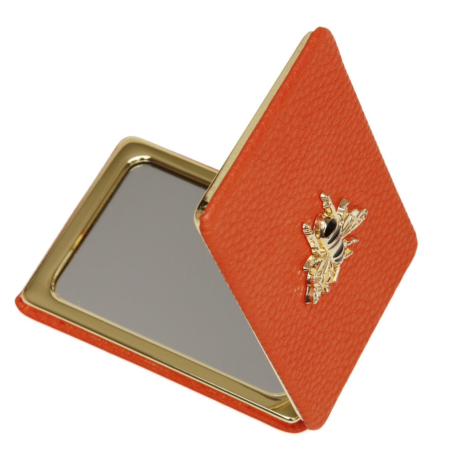 Orange Oblong Compact Mirror