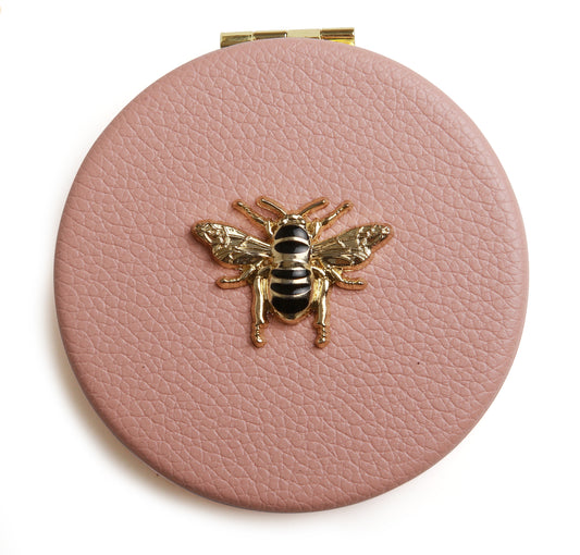 Pink Compact Mirror - Round