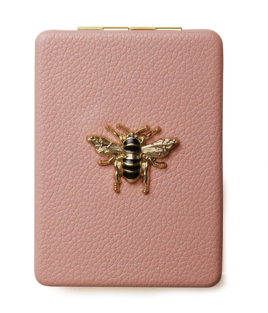 Pink Oblong Compact Mirror