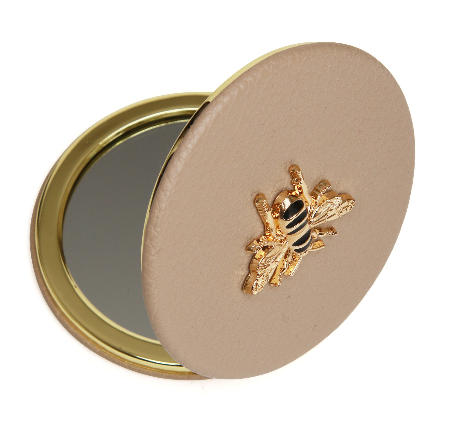 Stone Round Compact mirror