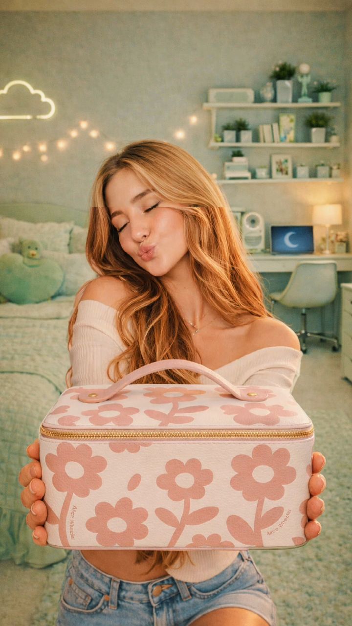 Floral Makeup Train Cases