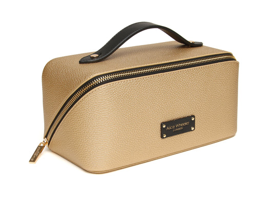 Gold Black - Kensington Train Case