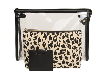 Leopard - 3pc Beauty/Makeup Gift Set