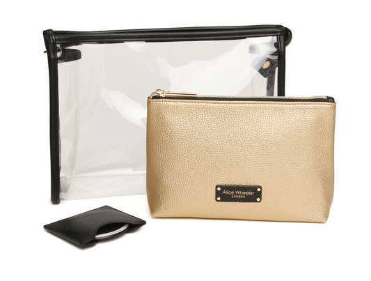 Gold - 3pc Beauty/Makeup Gift Set