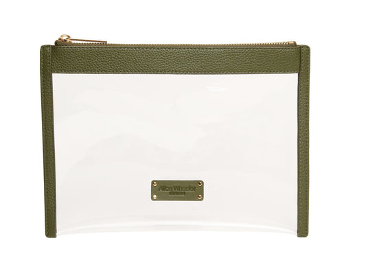Olive - Clear Pouch