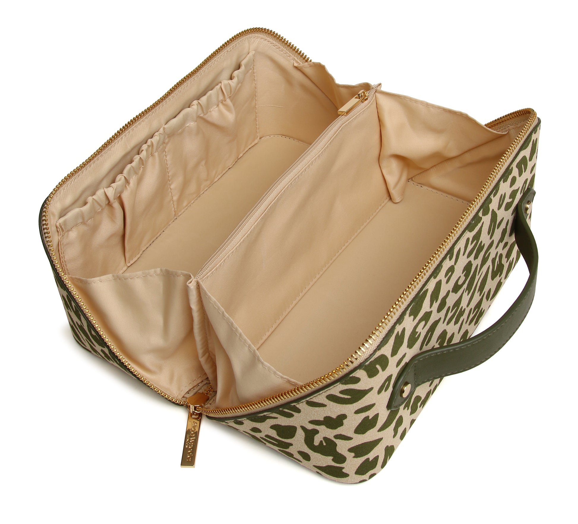 Olive Leopard - Train Case