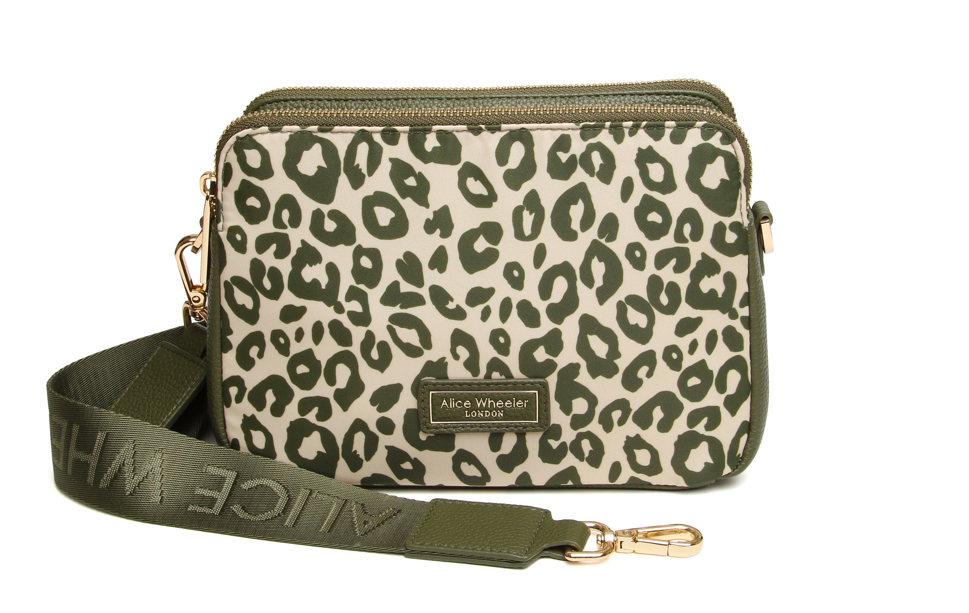 Olive Leopard - Soho Double Zip