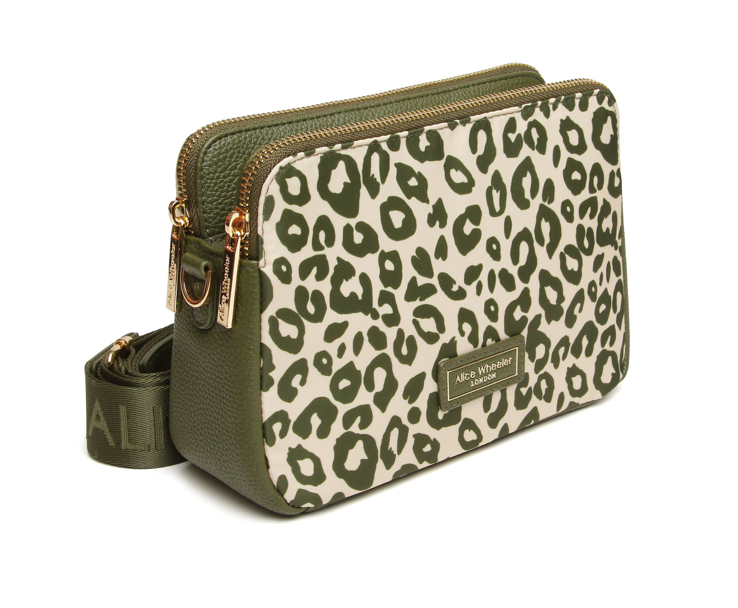 Olive Leopard - Soho Double Zip