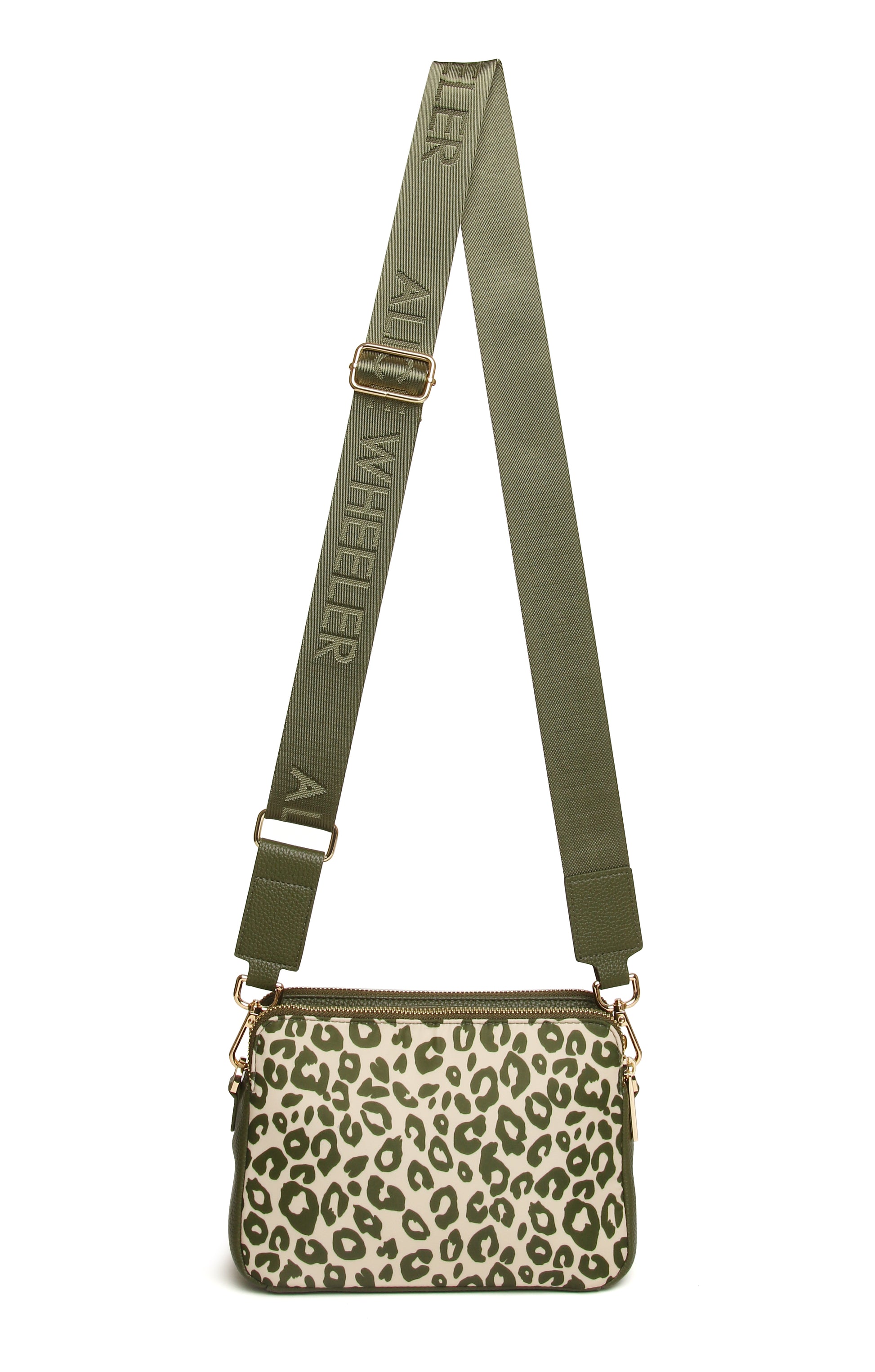 Olive Leopard - Soho Double Zip