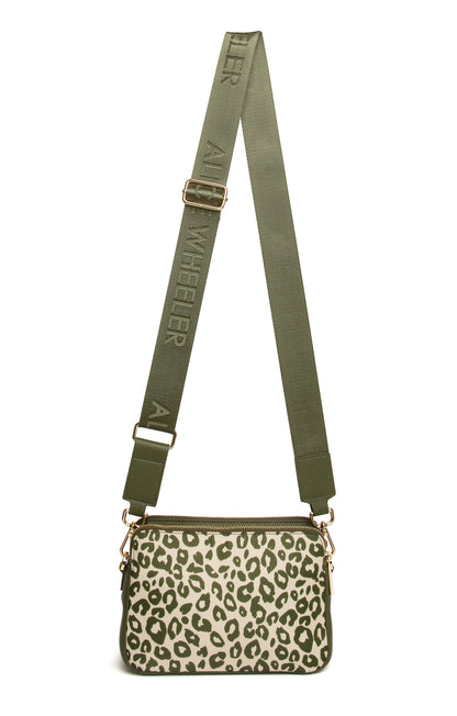 Olive Leopard - Soho Double Zip