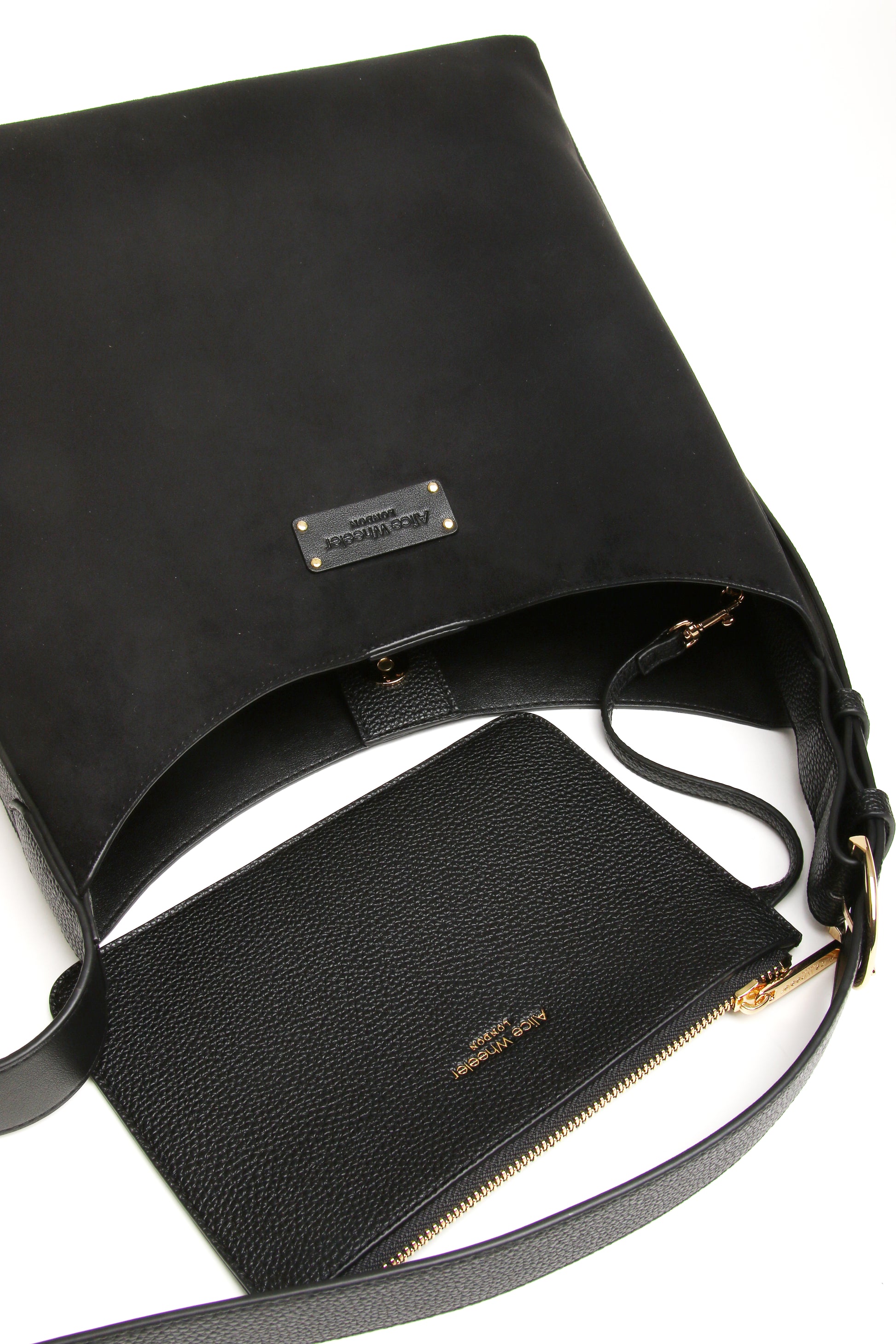Black - Suede Kensington Hobo