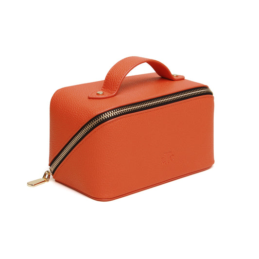 The London Train Case Co. - Orange and Black Mini Train Case