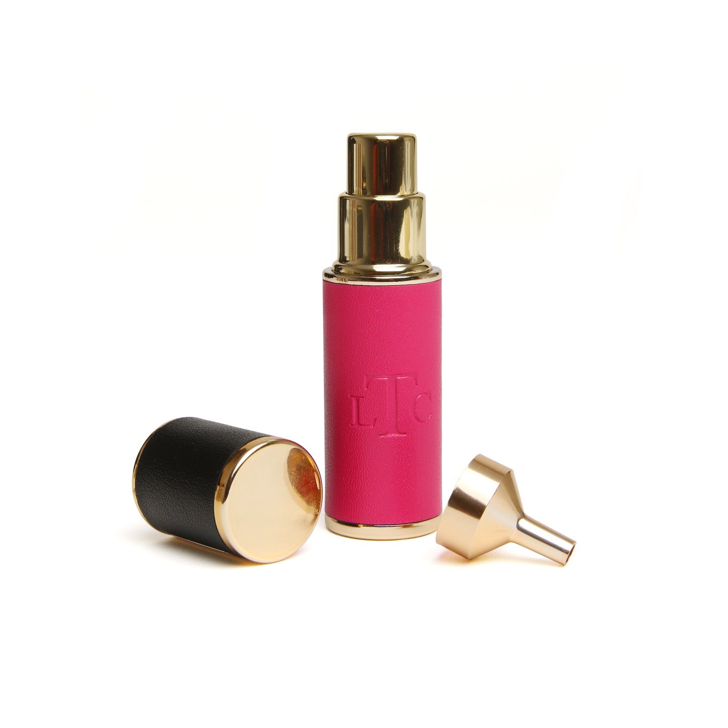 Pink & Black Travel Atomizer By The London Train Case Company