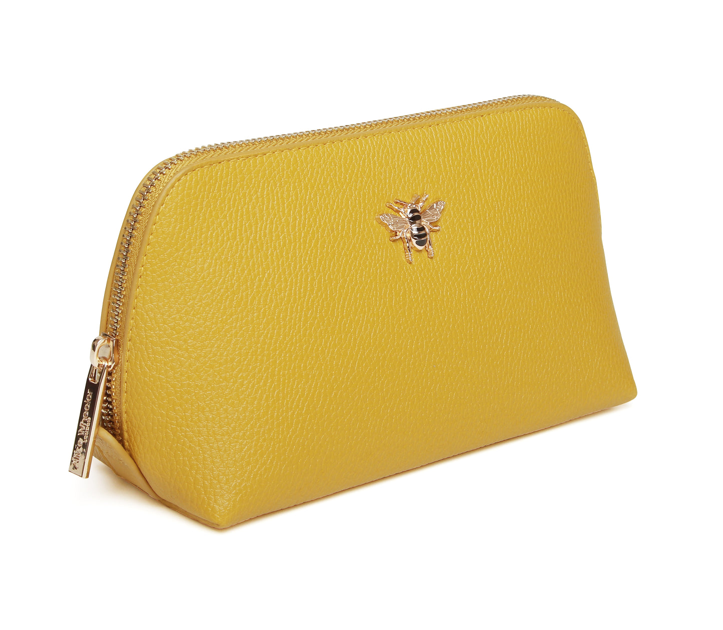 Luxury Ochre beauty/makeup bag Small