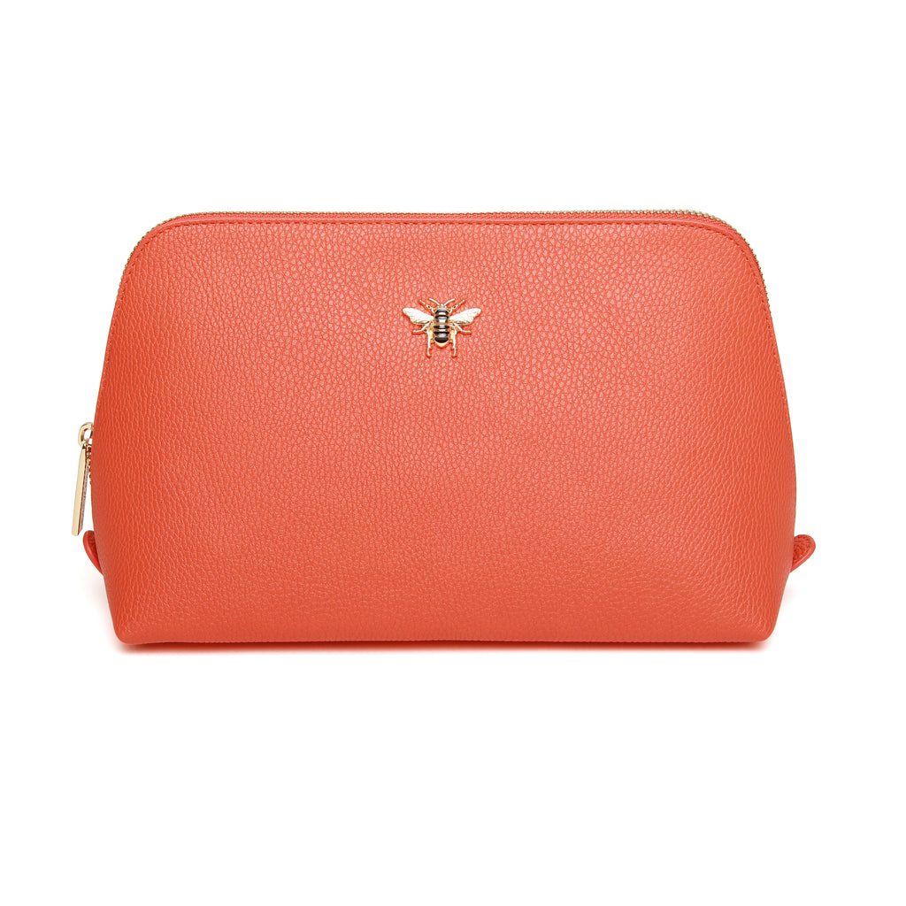 Luxury Orange Beauty/makeup Bag Large – Alice Wheeler London