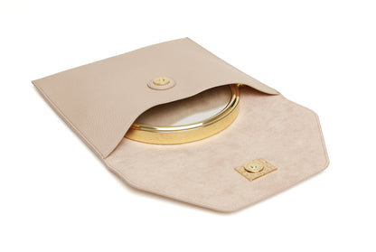 Stone Luxury Travel Mirror and Case with 7x magnifying