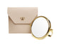 Stone Luxury Travel Mirror and Case with 7x magnifying