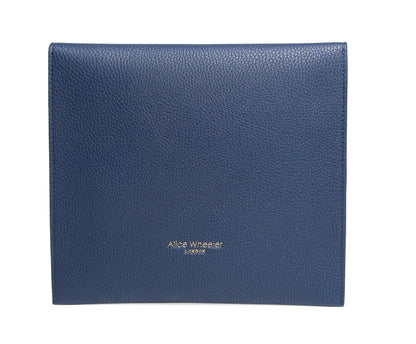 Navy Luxury Travel Mirror and Case with 7x magnifying