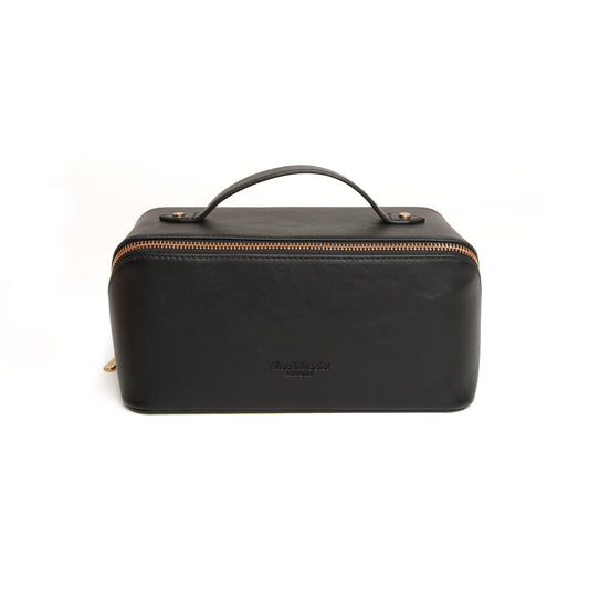 Black Nappa Train Case