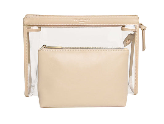 Sand - Luxury Nappa 2pc Beauty Set