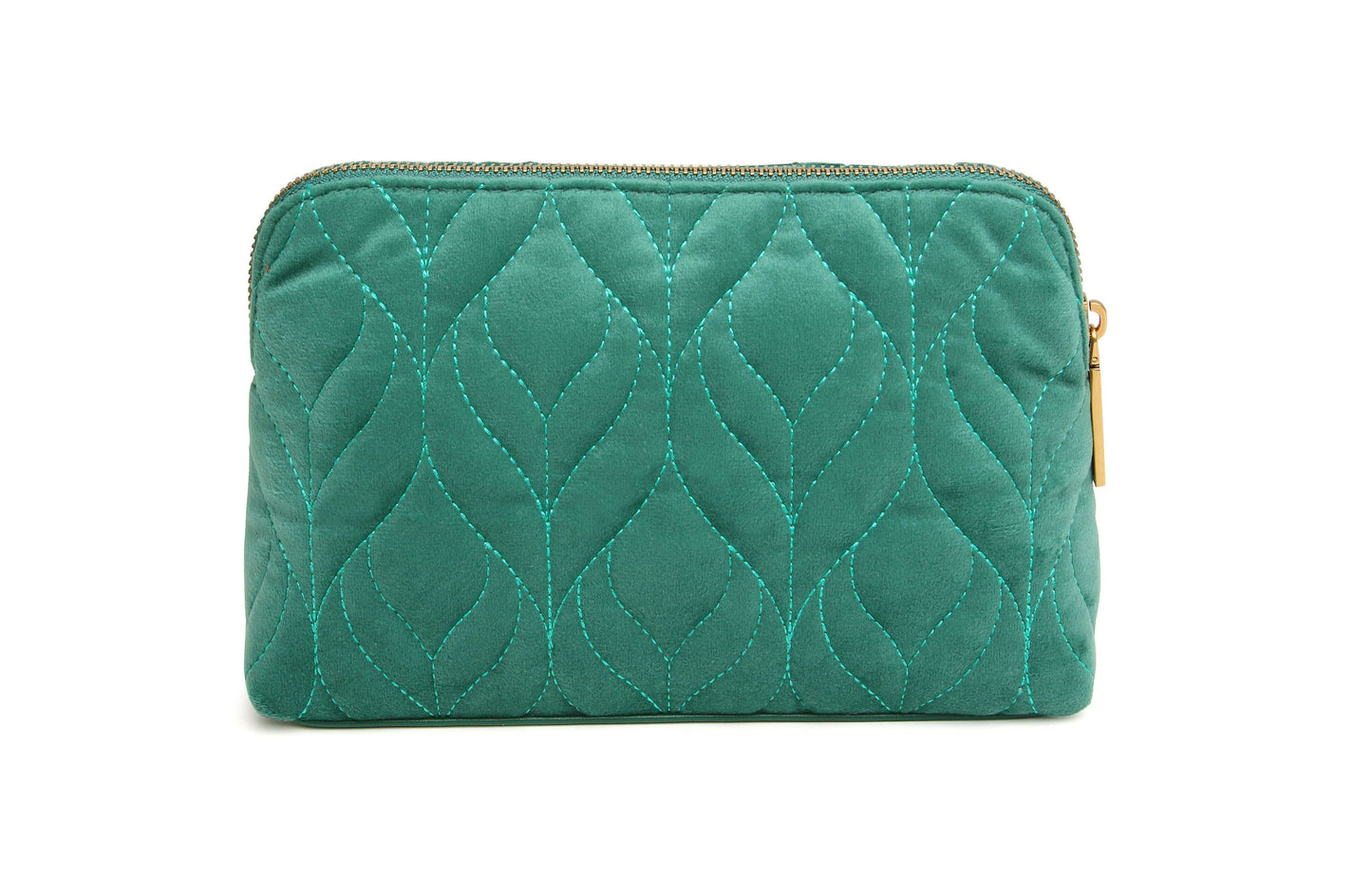 Teal - Velvet Make up Bag