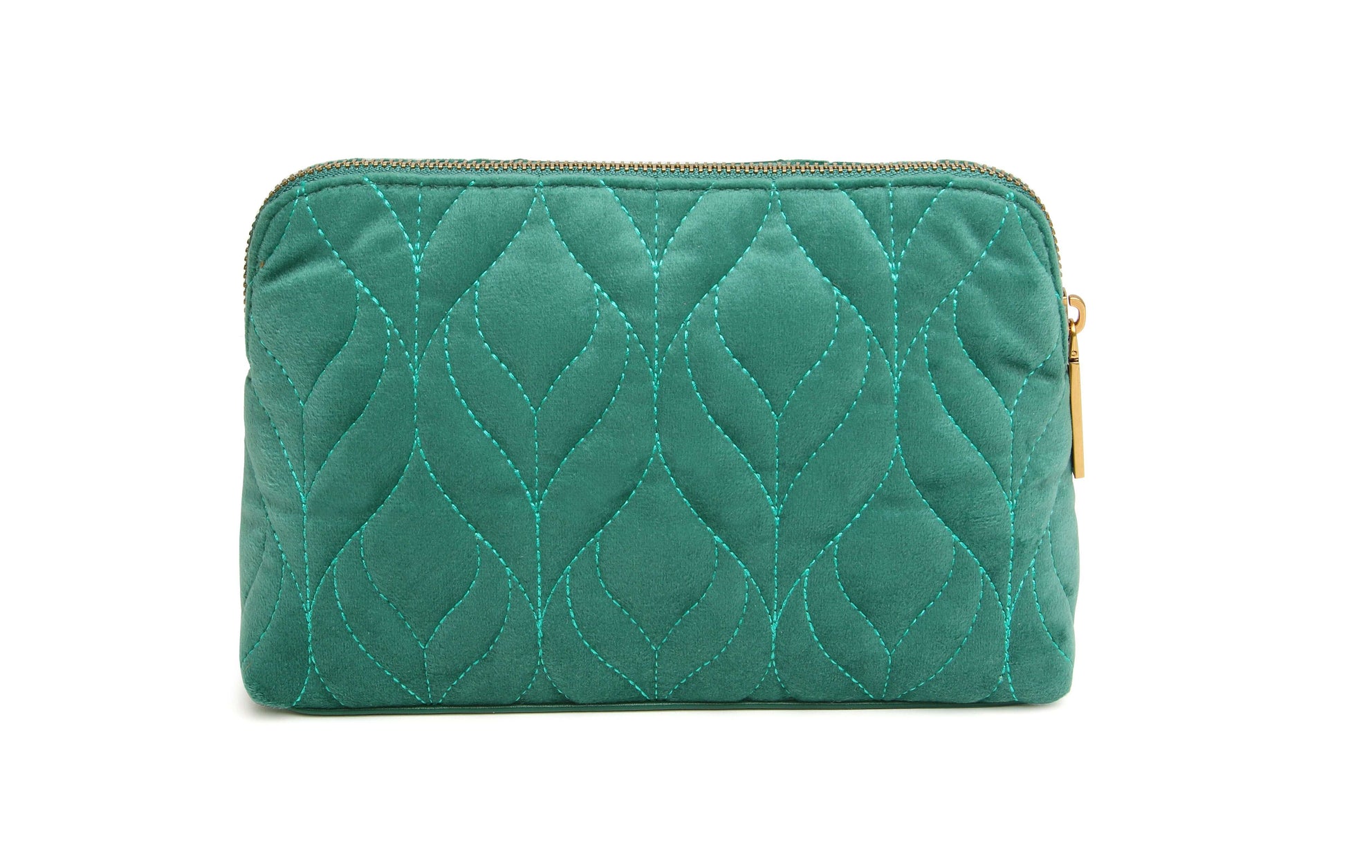 Teal - Velvet Make up Bag