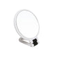 White - Soft Touch Hand Mirror 10x Mag