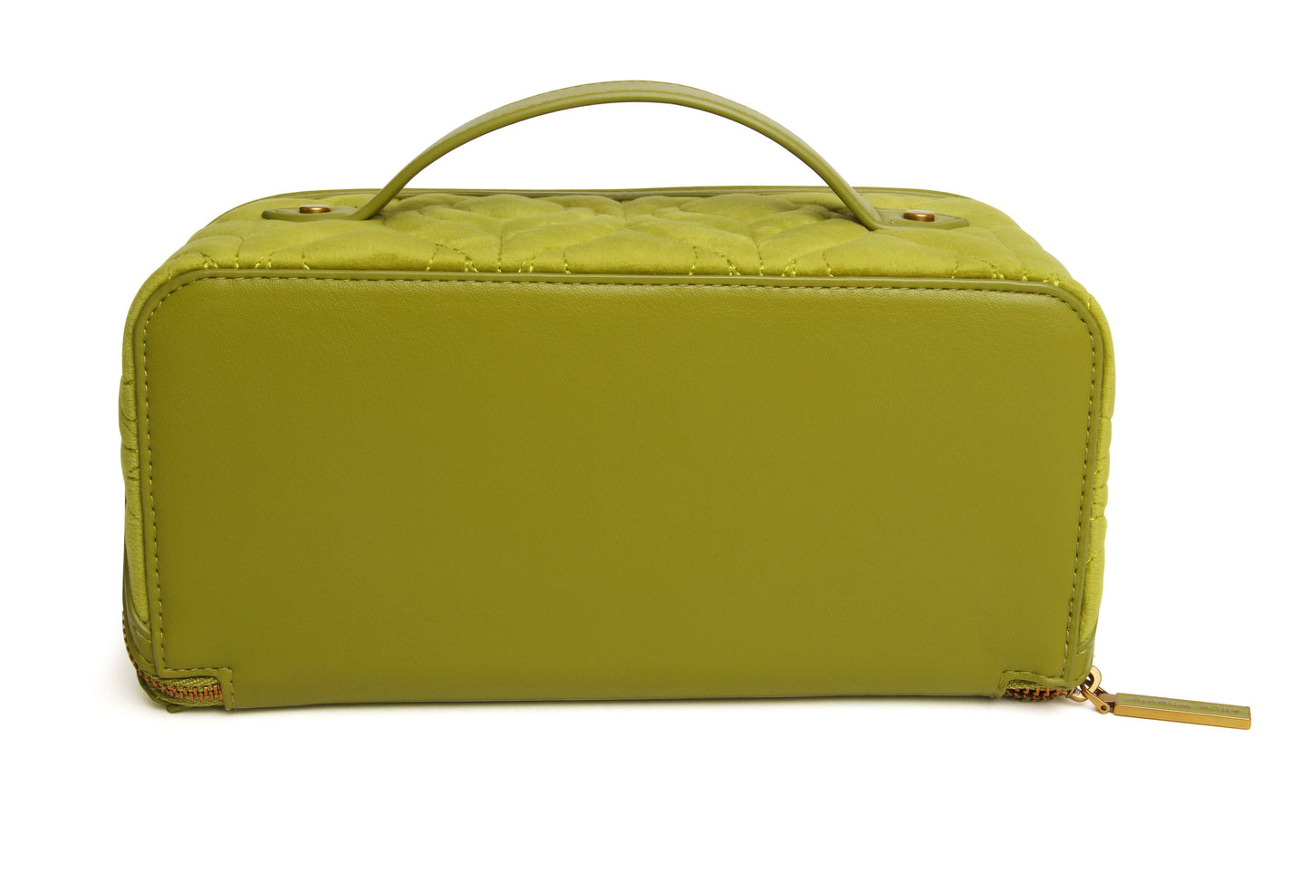 Lime Velvet Train case