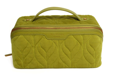 Lime Velvet Train case
