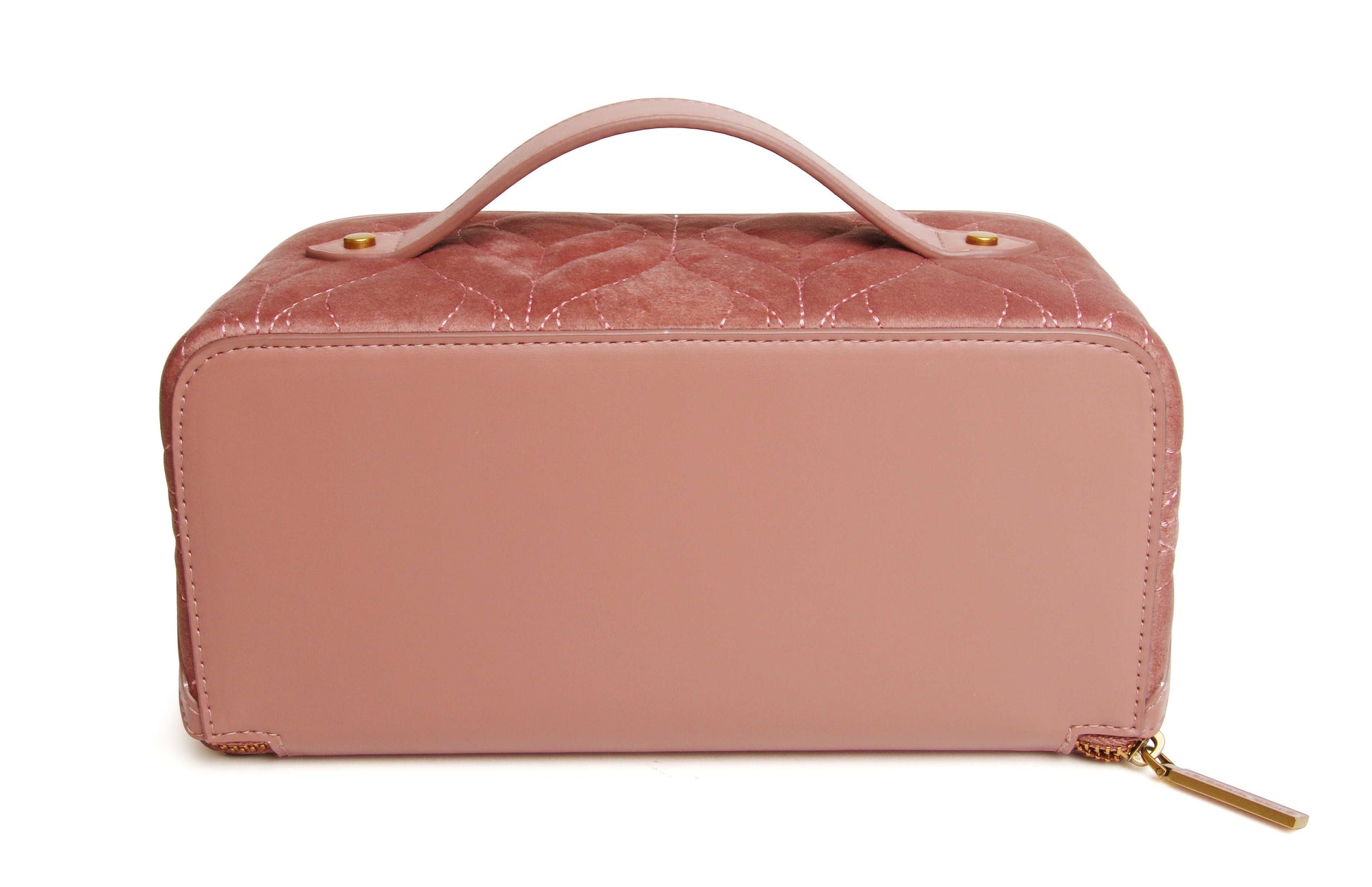 Pink Velvet Train Case