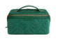 Teal Velvet Train Case