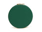 Teal Round mirror compact