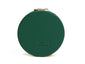 Teal Round mirror compact