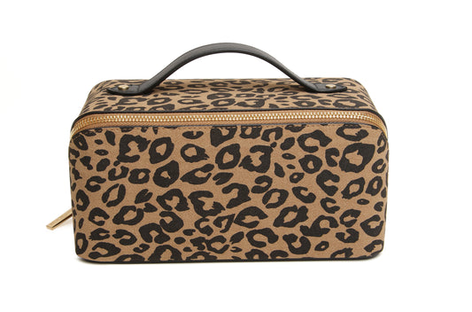 Dark Leopard Train Case