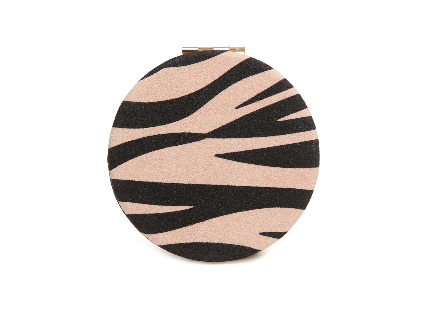 Zebra Round mirror compact