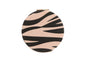 Zebra Round mirror compact