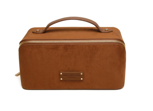 Fudge Kensington Suede Train Case
