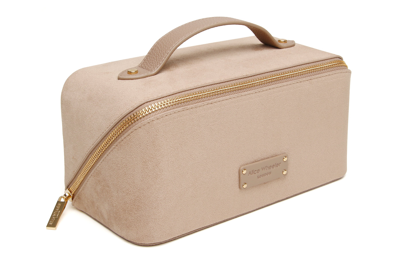 Mink Kensington Suede Train Case