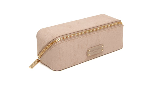 Mink Kensington Suede Small Train Case