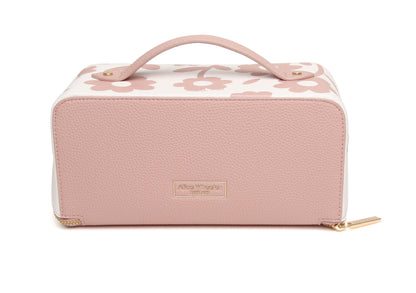 Pink Floral Train Case