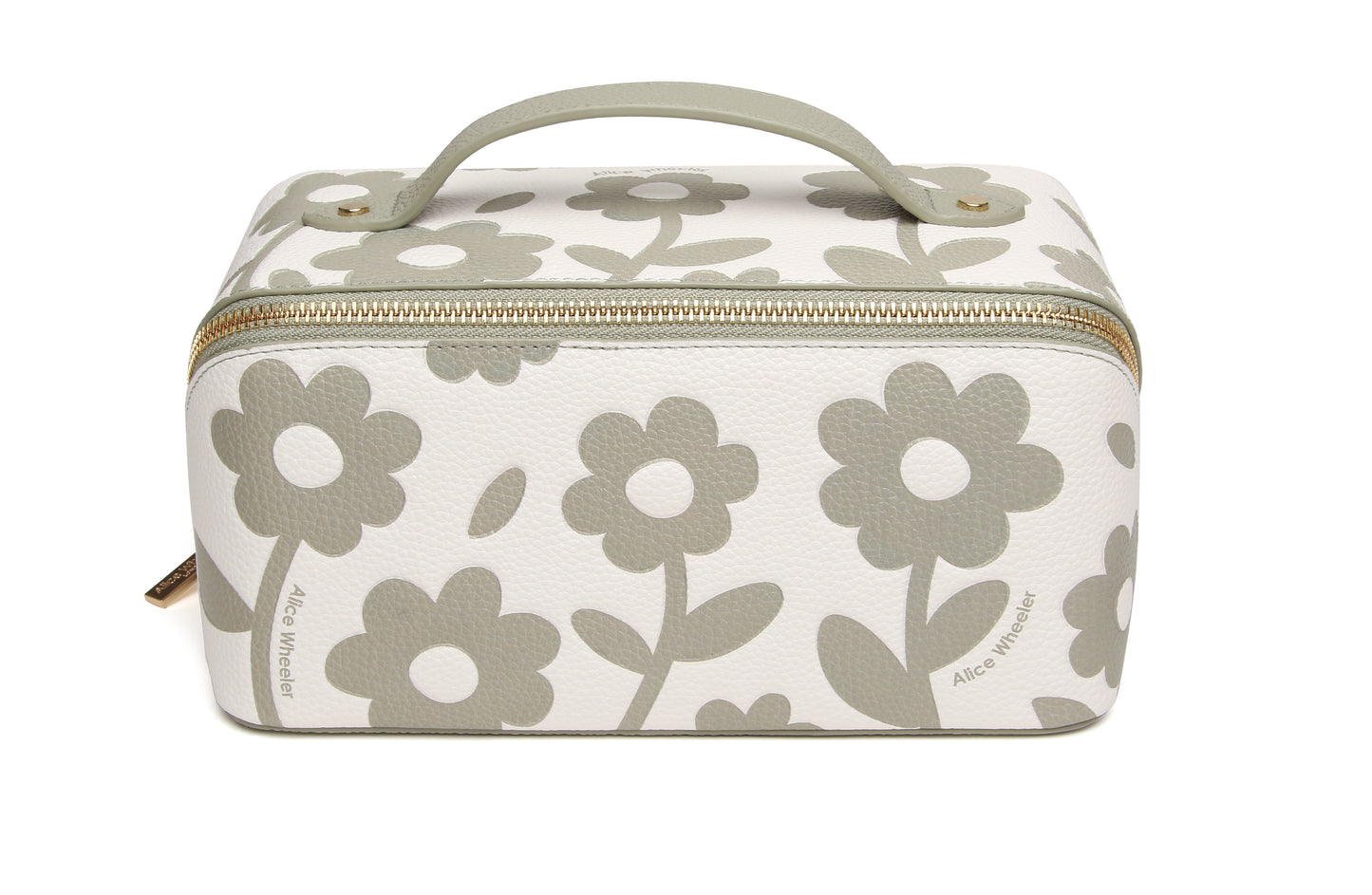 Pistachio Floral Train Case