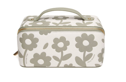 Pistachio Floral Train Case