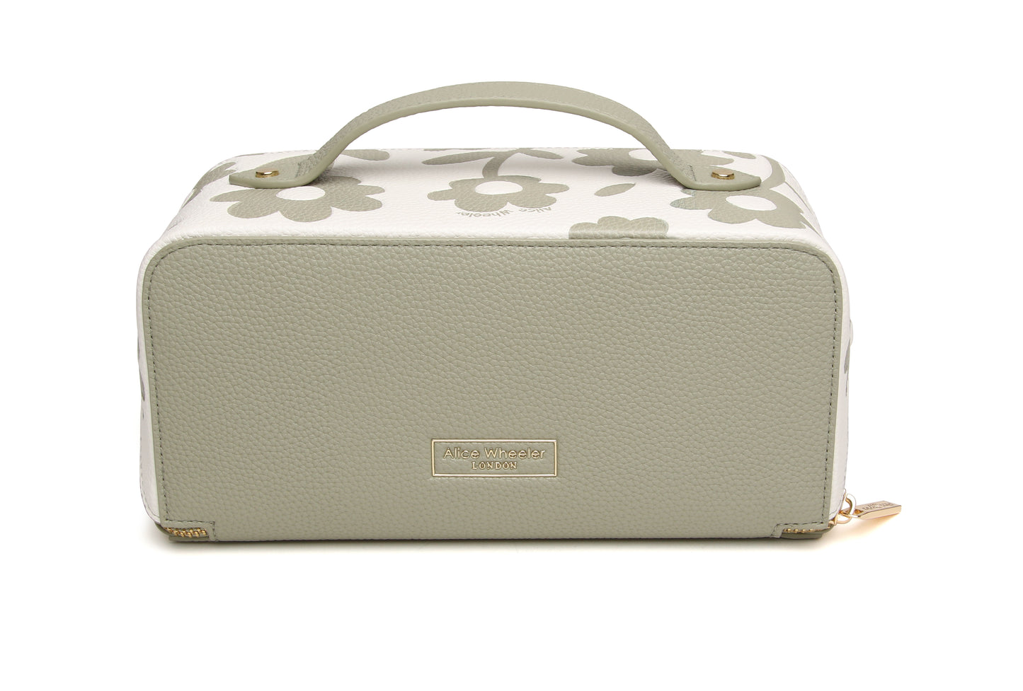 Pistachio Floral Train Case