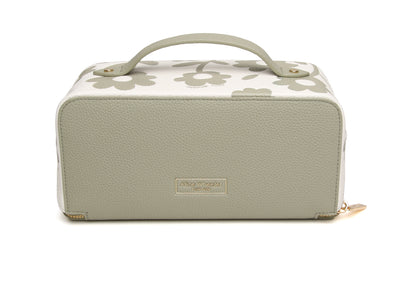 Pistachio Floral Train Case