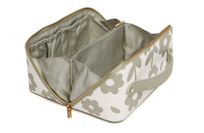 Pistachio Floral Train Case